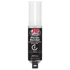 JB Weld Plastic Weld Quick Setting Epoxy Syringe Bonder Repair Glue Black