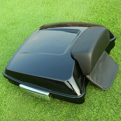 5.5in Moto Trunk w/Backrest Rack for Harley Sport Glide 18-25 Low Rider S 20-25