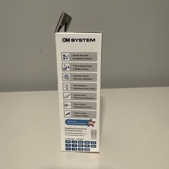 OM SYSTEM WS-883 8GB Digital Stereo Voice Recorder with USB Charging, Black