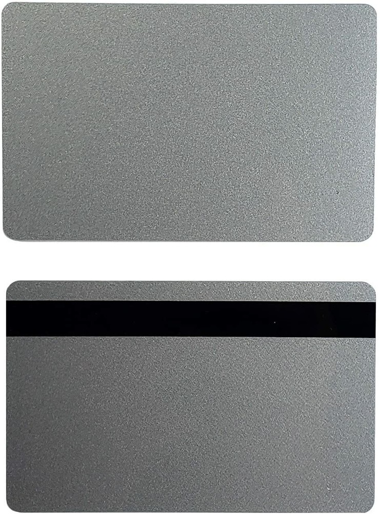 10 Premium Graphic Quality Silver PVC w/HiCo 2 Track Cards CR80 30 Mil Standard