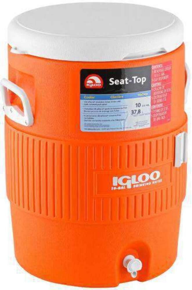 Igloo 10 Gallon Portable Sports Cooler Water Beverage Dispenser with Flat…