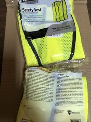 Lot Of 2 Safety Works One Size Fits Most High Visibility Reflective Safety Vest