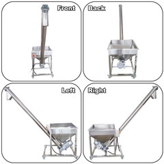 220V Single-phase Screw Type Automatic Feeding Machine Conveyor Feeder 1.1KW