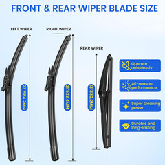 ANIKLUIM Wiper Blades for Smart Fortwo 2007–2014, 23/21/10, 3-Pack