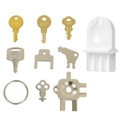 12-in-1 Dispenser Key Set – for Most Popular Paper 12-in-1, 9pcs, As picture