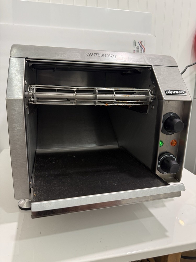 Admiral Craft Adcraft CVYT-120 Commercial Conveyor Toaster 120V 1700W Stainless