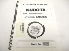 97898-54480 KUBOTA ILLUSTRATED PARTS LIST MANUAL FOR V2203-EB-RAND-1 ENGINE