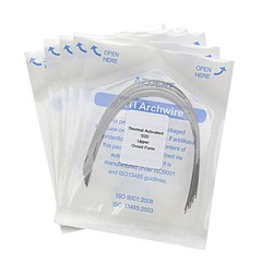 Dental Orthodontics Heat Thermal Activated Niti Arch Wire Ovoid/Nature AZDENT