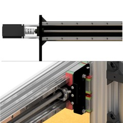 ULTIMATE Bee CNC Mechanical Kit 1210 Ball Screw Quiet Transmission Engraving CNC