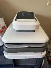 HTVRONT Automatic Heat Press 2-Digit 15×15 Auto T-Shirt Printing Machine White