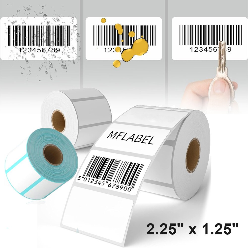 2-1/4″ x 1-1/4″ Direct Thermal Shipping Labels 2.25×1.25 in 1000/Roll for Zebra