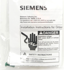 NEW SIEMENS HG61234 Equipment Ground Lug Kit for 30-200A, 2-Terminal, 14-4 AWG