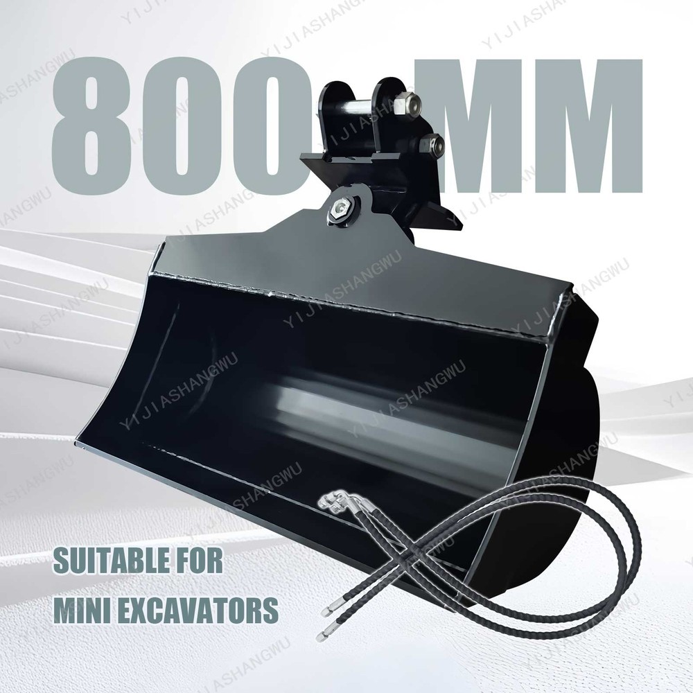 800mm Lengthen Tilting Bucket Attachment for Mini Excavators 0.8Ton-2Ton
