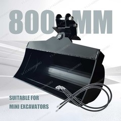800mm Lengthen Tilting Bucket Attachment for Mini Excavators 0.8Ton-2Ton