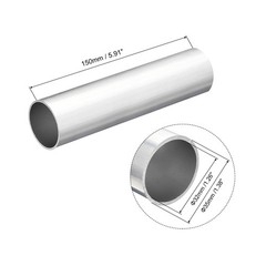 35mm OD 32mm Inner Dia 150mm Length 6063 Aluminum Tube – for Industry DIY