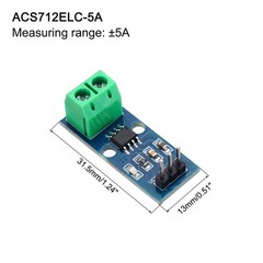 MECCANIXITY 4pcs ACS712 Current Sensor Module 5A Range Hall Effect Current Se…