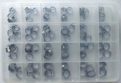 Dental Ortho Roth Buccal Tube Bands U-Tpl L-Dbl Non-Conv 24 sizes 96PCS 0.022″