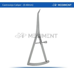 Angled Dental Castroviejo Bone Caliper Orthopedic Implant Measuring Gauge0-40mm