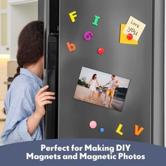 Adhesive Magnetic Sheets 4×6 – Cuttable Flexible Peel & Stick Craft Stickers (64