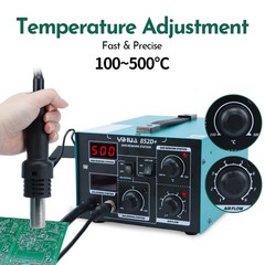 YIHUA 852D+ Soldering & Hot Air Rework Station Diaphragm Pump Desoldering Kit