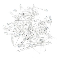 100 pcs 3mm Blue LED Diodes – Ultra Bright Indicator Lights for DIY Projects