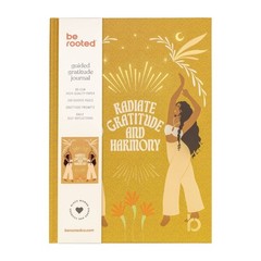 Be Rooted 6″x8″ Book Bound Guided Gratitude Affirmation Journal Gold