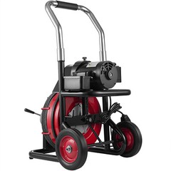 Auto Feed Drain Auger Cleaner Electric 100′ x 1/2″ Sewer Snake Cleaning Machine