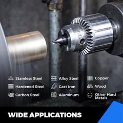 Center Drill Bit Set, TiAlN Coated Cobalt M35 HSS Centering Drill Bit