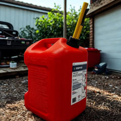 Ameri-Can 5 Gallon Gas Can W/ Dual Handles and Easy Flo Spill-Proof Spout FG4G57
