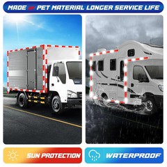 Conspicuity Tape DOT-C2 Approved Reflective Trailer Red White 2”x100’ -2Roll US