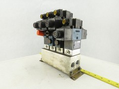 Rexroth 4WE6C61/EW110N9DK23L 4 Port 2 and 3 Position Valve Check Manifold Block