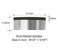 PCD Insert RNGN120400A Turning Milling Tools for Surfacing Cylinder Head、Block