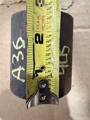 Single Piece A36 Hot Roll Steel Round Bar Stock 2 1/2” x OD x ~2 1/2”