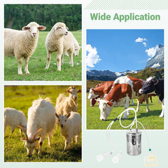 Manual Milking Machine, 2L Effort-Saving Goat Milking Device, Sheep Cow Hand Vac