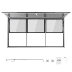 VEVOR 74×40 in Concession Window Aluminum Alloy Service Window for Food Truck