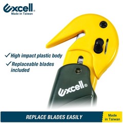 Excell Stretch Film Cutter Box Opener with Safety Blade for Shrink Wrap