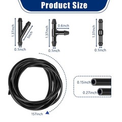 30 PCS Car Windshield Washer Hose Kit, 13.1Ft/4M Washer Fluid Hose, I-Type Y-…