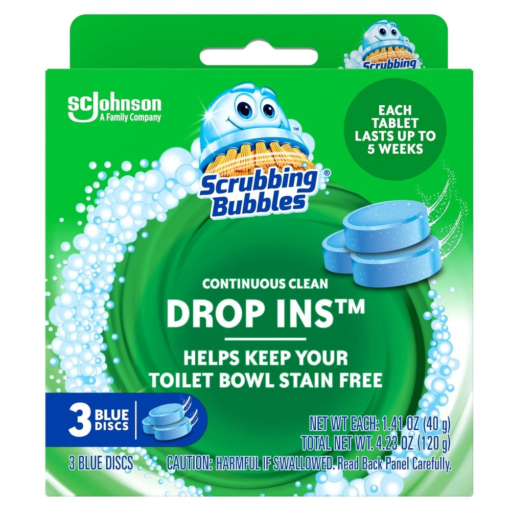 Scrubbing Bubbles Continuous Clean Toilet 3 Count (Pack of 1), No Color