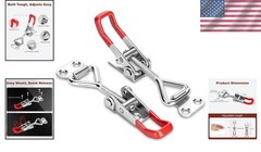 Quick-Release Toggle Clamp Set – 2 Pack Adjustable Latches for 220lbs Capacity