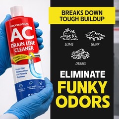 AC Drain Line Cleaner – Fast Acting Plant-Based Formula, Multi-Use HVAC…