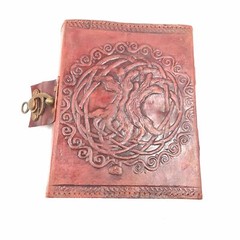 Tree of life leather blank book with lock #2891