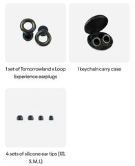 Loop X Tomorrowland Experience 2 Earplugs •Holographic Black• Brand New