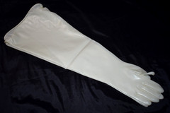 RENCO Drybox Gloves Nitrile 32″ Long 20 Mil Sz 9.75 Ambidextrous For 8″Port #1