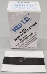 MED ID X-Ray Identification Tape 2″ (3/4″ Writeable) 3″ Strips 100/BX X-Rite USA