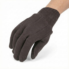 Brown Jersey Work Gloves Industrial Grade Size: Women’s (12 Pairs) – 1 Dozen