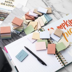 50 Pads Sticky Notes 1.5×2, Vintage Colors, 10 Colors Self Sticky Notes
