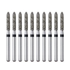 10pcs/kit AZDENT Dental FG Diamond Burs for High Speed Handpiece Friction Grip