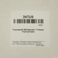 Traceable Thermometer 4127, -58 °F to 158°F, -50 °C to 70 °C, ±1 °C, 10 ft Cable