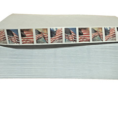 100 1st Class Postage Affixed With Security Peel & Seal Envelopes #10 Size 4⅛X9½