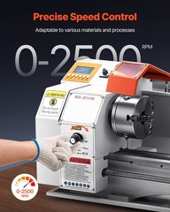 Metal Lathe Machine 8.7 x 39 in Precision Bench Power Metal Lathe Automatic Feed